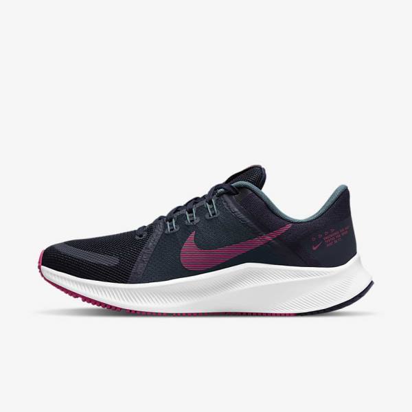 Nike Quest 4 Road Ženske Tekaški Čevlji Modra / Siva Zelena / Bela / Roza | NK381ZDH