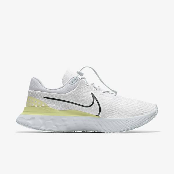 Nike React Infinity Run 3 By You Custom Road Moški Tekaški Čevlji Bela | NK327RWF