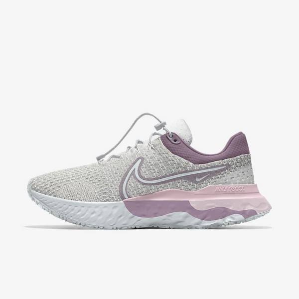 Nike React Infinity Run 3 By You Custom Road Ženske Tekaški Čevlji Platina | NK453OBM