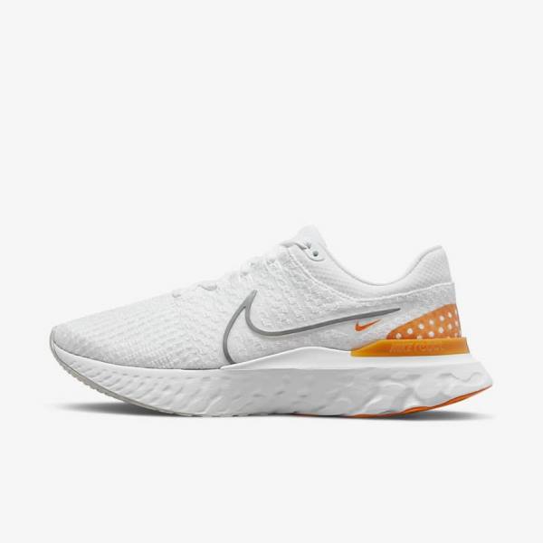 Nike React Infinity Run Flyknit 3 Road Moški Tekaški Čevlji Bela / Siva | NK564ZNT