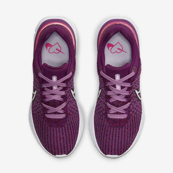 Nike React Infinity Run Flyknit 3 Road Ženske Tekaški Čevlji Bordo | NK298PMR