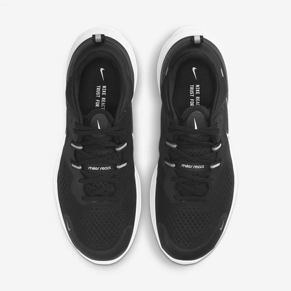 Nike React Miler 2 Road Moški Tekaški Čevlji Črna / Siva / Bela | NK807KGB