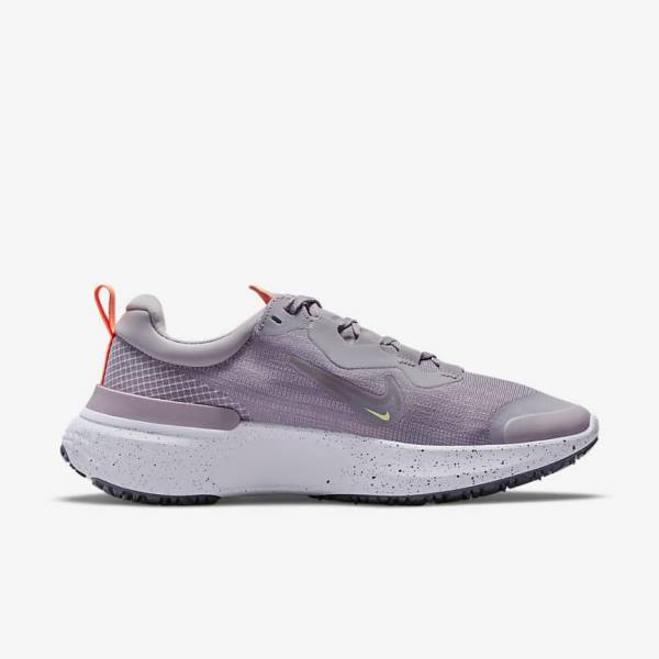 Nike React Miler 2 Shield Weatherised Road Ženske Tekaški Čevlji Siva / Oranžna / Vijolična | NK925HMZ