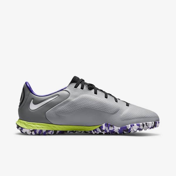 Nike React Tiempo Legend 9 Pro TF Turf Ženske Nogometni Čevlji Svetloba Siva / Bela | NK291ZPK