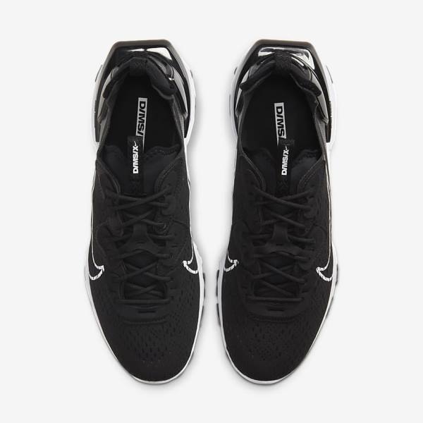 Nike React Vision Moški Superge Črna / Bela | NK690ECX