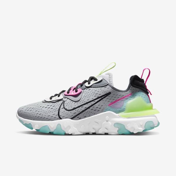 Nike React Vision Ženske Superge Siva / Roza / Črna | NK641PTN