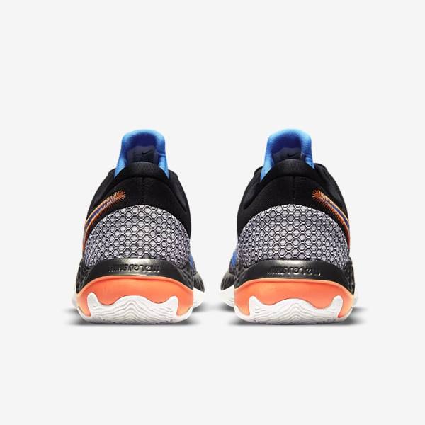 Nike Renew Elevate 2 Moški Košarkaški Copati Črna / Bela / Oranžna / Svetloba Modra | NK907DNL