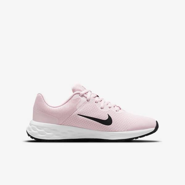 Nike Revolution 6 Older Road Otroci Tekaški Čevlji Roza / Črna | NK310PMY