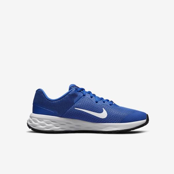 Nike Revolution 6 Older Road Otroci Tekaški Čevlji Kraljevsko Modra | NK748SOZ