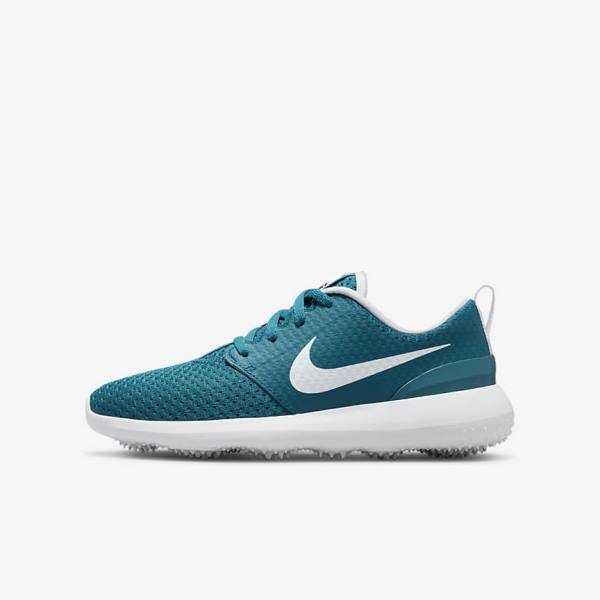 Nike Roshe G Jr. Otroci Čevlji Za Golf Črna / Bela | NK432FDT