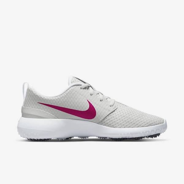 Nike Roshe G Ženske Čevlji Za Golf Bela / Črna / Roza | NK608GUR