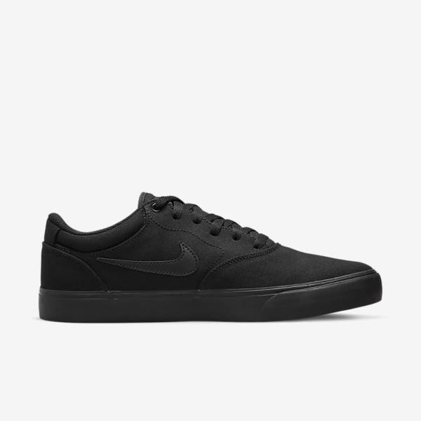 Nike SB Chron 2 Canvas Moški Skate Čevlji Črna | NK075OUV