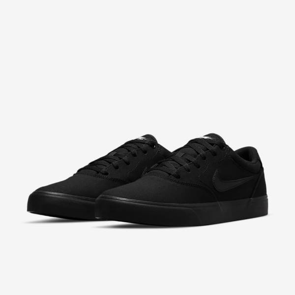 Nike SB Chron 2 Canvas Moški Skate Čevlji Črna | NK075OUV