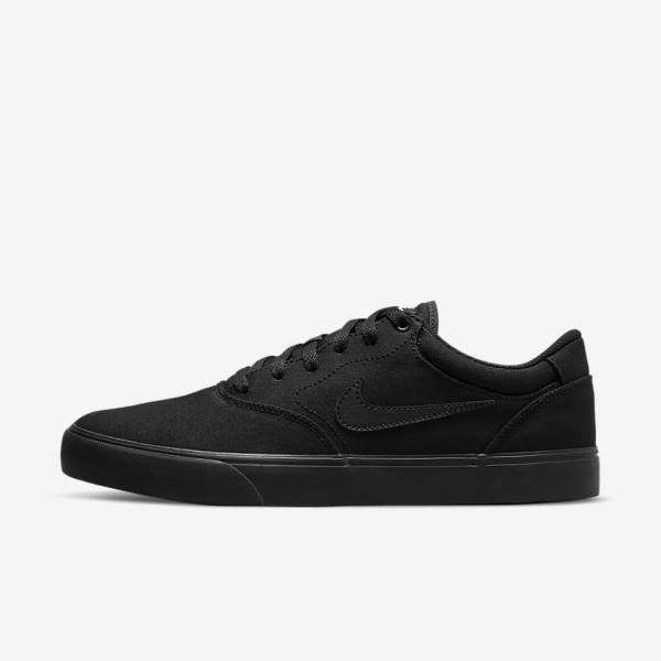 Nike SB Chron 2 Canvas Moški Skate Čevlji Črna | NK075OUV