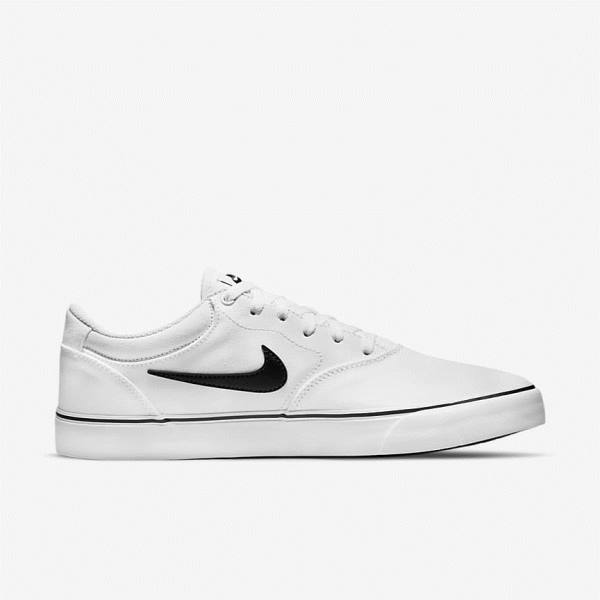 Nike SB Chron 2 Canvas Moški Skate Čevlji Bela / Črna | NK420LGU