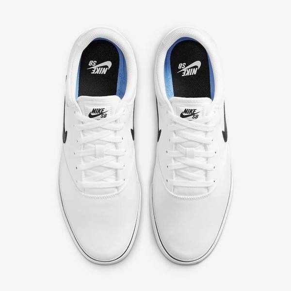 Nike SB Chron 2 Canvas Moški Skate Čevlji Bela / Črna | NK420LGU