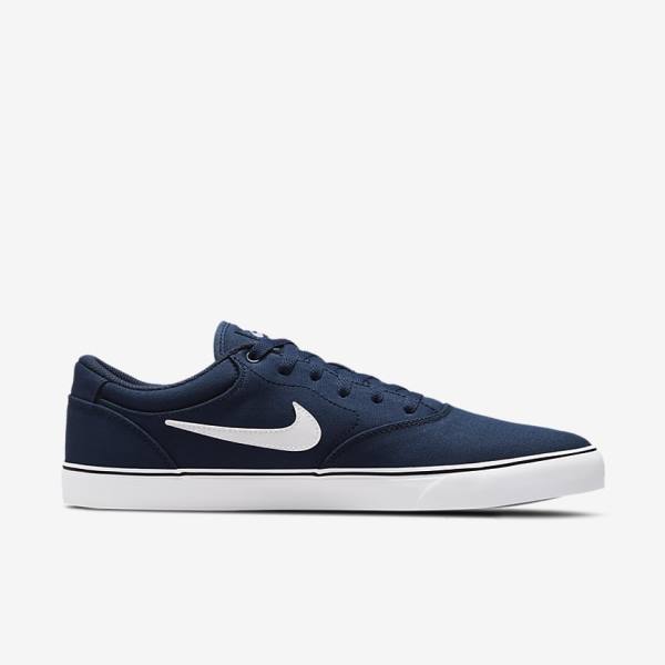 Nike SB Chron 2 Canvas Moški Skate Čevlji Mornarica / Mornarica / Črna / Bela | NK875ARZ