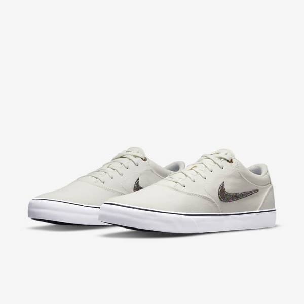 Nike SB Chron 2 Canvas Premium Moški Skate Čevlji Siva / Zelena | NK354MQW