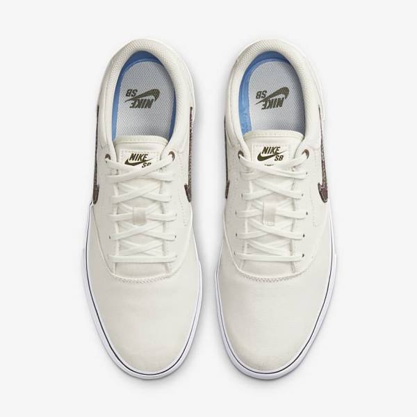 Nike SB Chron 2 Canvas Premium Ženske Skate Čevlji Siva / Zelena | NK120CWI