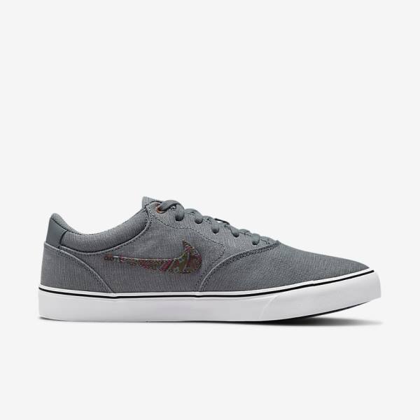 Nike SB Chron 2 Canvas Premium Ženske Skate Čevlji Siva / Bela | NK752LQJ