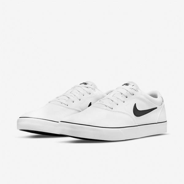 Nike SB Chron 2 Canvas Ženske Skate Čevlji Bela / Črna | NK806YQI