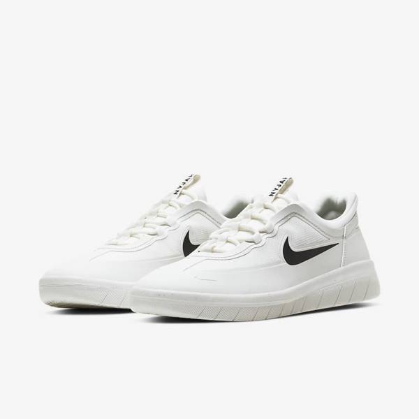 Nike SB Nyjah Free 2 Moški Skate Čevlji Bela / Črna | NK361QIT