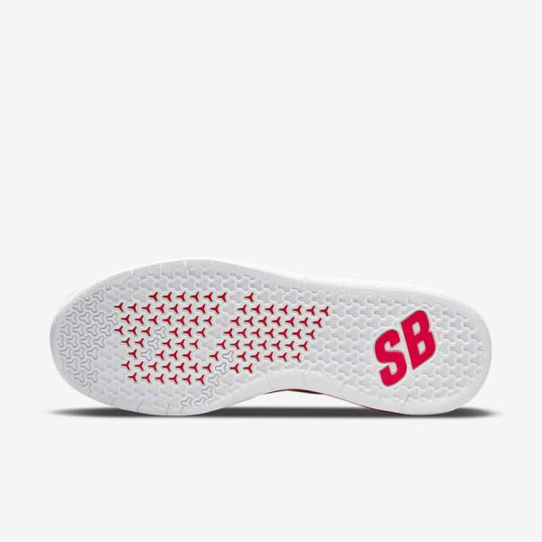 Nike SB Nyjah Free 2 Moški Skate Čevlji Siva / Bela / Svetloba Rdeča / Črna | NK510UDW