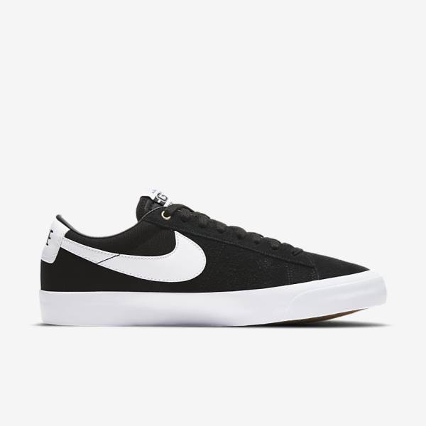 Nike SB Zoom Blazer Low Pro GT Moški Skate Čevlji Črna / Svetloba Rjav / Bela | NK263FSA