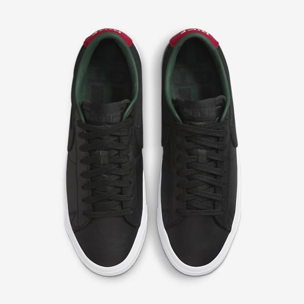 Nike SB Zoom Blazer Low Pro GT Premium Moški Skate Čevlji Črna / Rdeča / Črna | NK413SQV