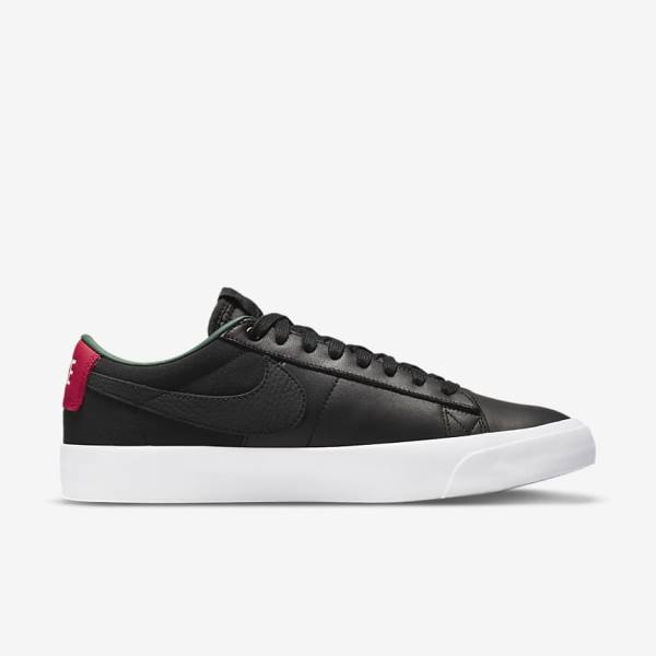 Nike SB Zoom Blazer Low Pro GT Premium Moški Superge Črna / Rdeča / Črna | NK864RND