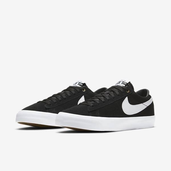 Nike SB Zoom Blazer Low Pro GT Ženske Skate Čevlji Črna / Svetloba Rjav / Bela | NK684UMK