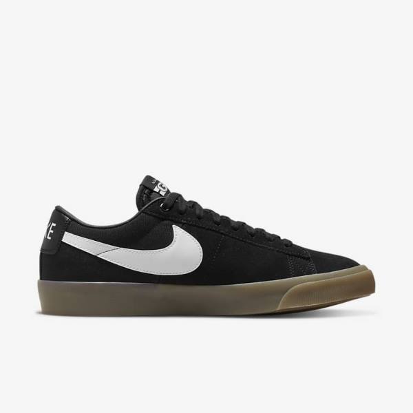 Nike SB Zoom Blazer Low Pro GT Ženske Skate Čevlji Črna / Bela | NK816WDC