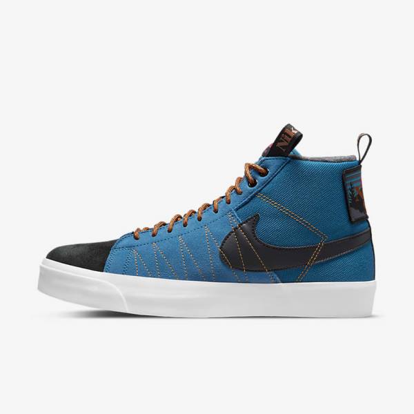 Nike SB Zoom Blazer Mid Premium Moški Skate Čevlji Črna | NK430XLR