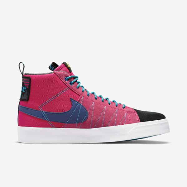 Nike SB Zoom Blazer Mid Premium Moški Skate Čevlji Kraljevsko Modra | NK718ZMH