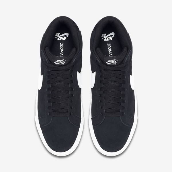 Nike SB Zoom Blazer Mid Ženske Superge Črna / Bela | NK803IPO