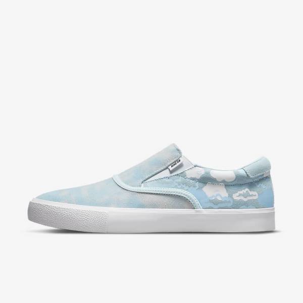 Nike SB Zoom Verona Slip x Rayssa Leal Otroci Skate Čevlji Modra / Bela / Modra | NK495TJN