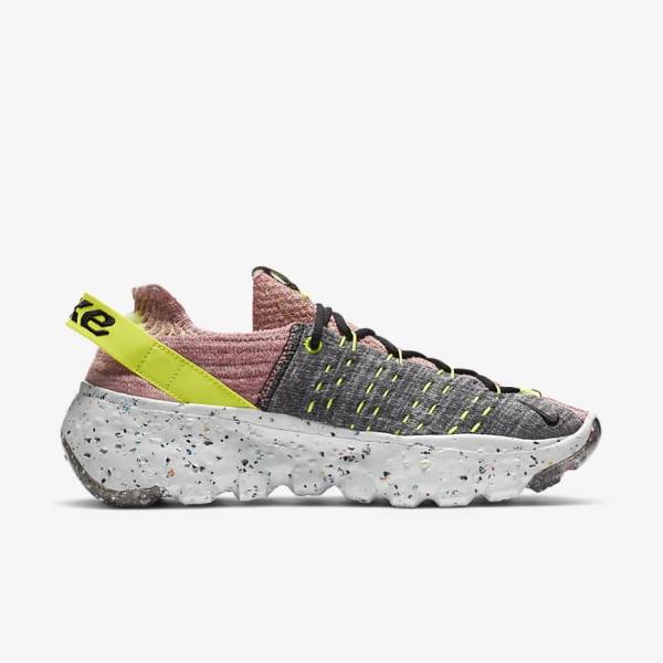 Nike Space Hippie 04 Ženske Superge Limona / Svetloba Roza / Črna | NK145RHO