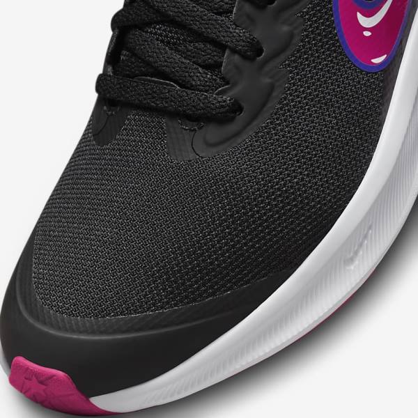 Nike Star Runner 3 SE Older Road Otroci Tekaški Čevlji Črna / Roza | NK615PWU