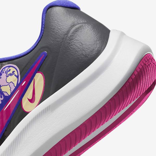 Nike Star Runner 3 SE Older Road Otroci Tekaški Čevlji Črna / Roza | NK615PWU