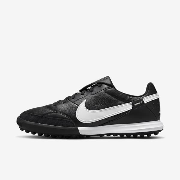 Nike The Premier 3 TF Artificial-Turf Moški Nogometni Čevlji Črna / Bela | NK975YEW