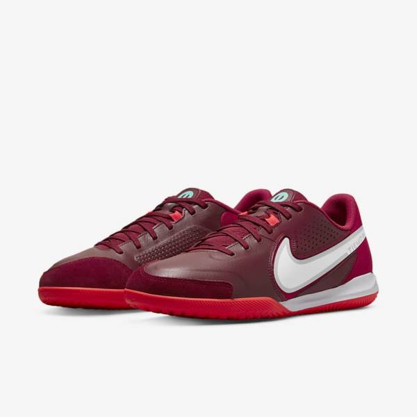 Nike Tiempo Legend 9 Academy IC Indoor-Court Moški Nogometni Čevlji Rdeča / Svetloba Rdeča / Bela | NK162SUM