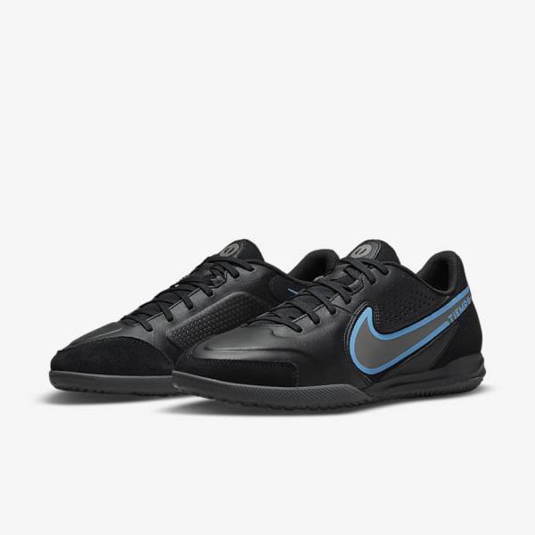 Nike Tiempo Legend 9 Academy IC Indoor-Court Moški Nogometni Čevlji Črna / Siva | NK298YDW