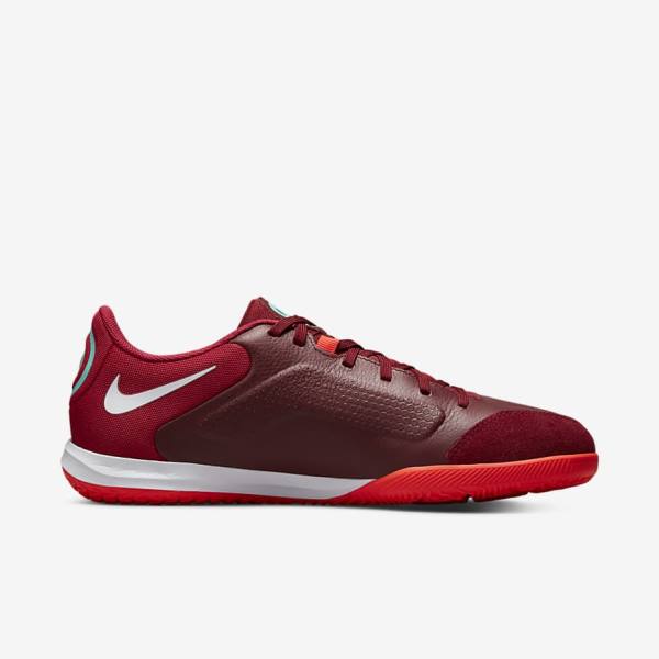 Nike Tiempo Legend 9 Academy IC Indoor-Court Ženske Nogometni Čevlji Rdeča / Svetloba Rdeča / Bela | NK760FDE