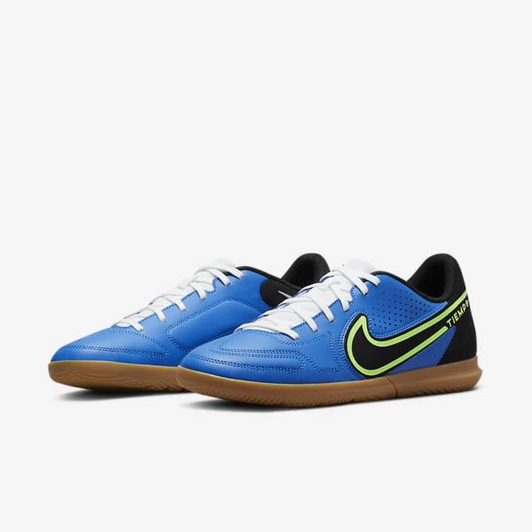 Nike Tiempo Legend 9 Club IC Indoor-Court Moški Nogometni Čevlji Svetloba Modra / Svetloba Zelena / Rjav / Črna | NK304PEQ