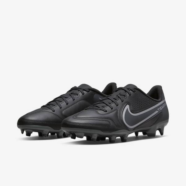 Nike Tiempo Legend 9 Club MG Multi-Ground Moški Nogometni Čevlji Črna / Temno Siva | NK107OZM