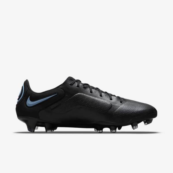 Nike Tiempo Legend 9 Elite FG Firm-Ground Moški Nogometni Čevlji Črna / Siva | NK179WCN