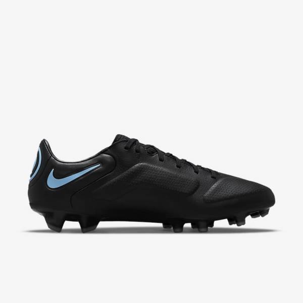 Nike Tiempo Legend 9 Pro FG Firm-Ground Moški Nogometni Čevlji Črna / Siva | NK653FZK