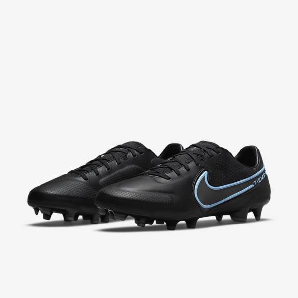 Nike Tiempo Legend 9 Pro FG Firm-Ground Moški Nogometni Čevlji Črna / Siva | NK653FZK