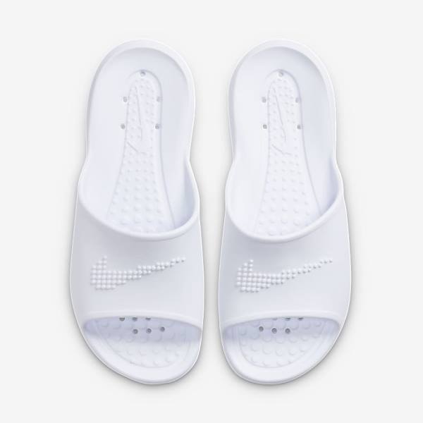 Nike Victori One Shower Ženske Natikači Bela | NK329ZSN