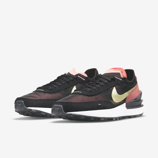 Nike Waffle One Ženske Superge Črna / Rdeča / Svetloba Zelena | NK103FSC